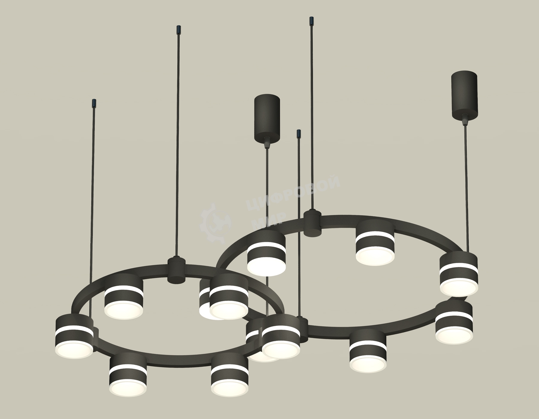Светильник Ambrella light XR92091001/13 SBK/FR черный песок/белый матовый GX53 (A9209, C9238, C9232, N8445)