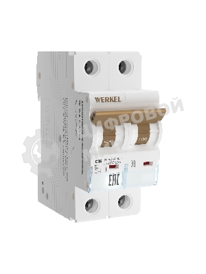Автоматический выключатель Werkel 2P  16 A  C  4,5 кА W902P164
