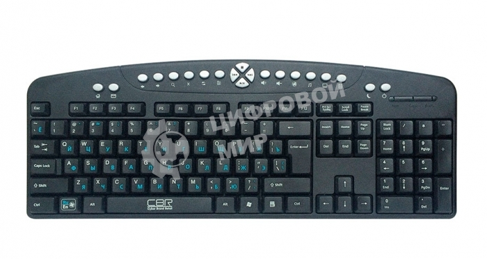 Клавиатура CBR KB-340GM проводная, USB Type-A, чёрный
