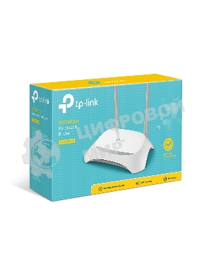 Роутер беспроводной TP-Link TL-WR840N N300 10/100BASE-TX белый