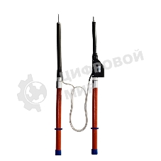 Указатель высокого напряжения УВНУ.ТФ-10 Д универс. (светозвук. индикация встроен. источник питания самопроверка с трубкой фазировки) Диэлектрик Д157686