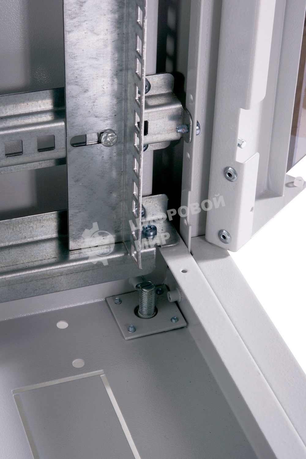 Шкаф телекоммуникационный напольный ЭКОНОМ 42U (600 800) дверь стекло, дверь металл