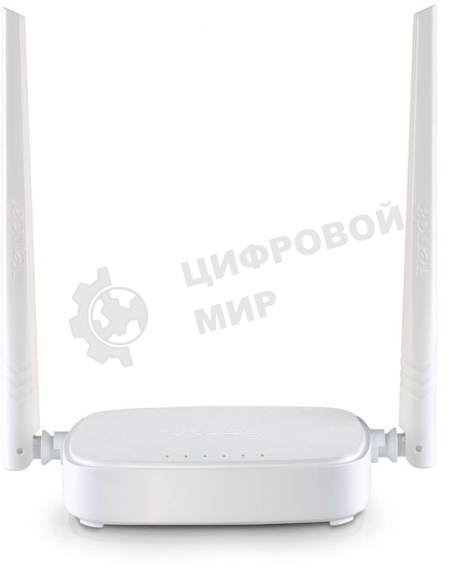 Сетевое оборудование Tenda N301 маршрутизатор 802.11n, до300Мбит/с, 2T2R, LAN: 3х10/100Мбит/с, WAN: 1х10/100Мбит/c, 2 внешние антенны 5дБи