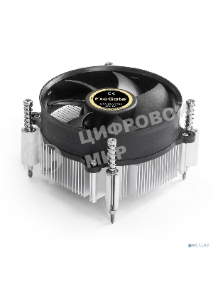 Кулер для процессора ExeGate ETA-20.V1700 серебристый, 90 мм, алюминий, 2200 об/мин, 22 дБ, 3 pin, 90 Вт, 60 мм