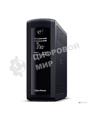 Источник бесперебойного питания UPS CyberPower VP1200ELCD Line-Interactive 1200VA/720W USB/RS-232/RJ11/45 (4 + 1 EURO)