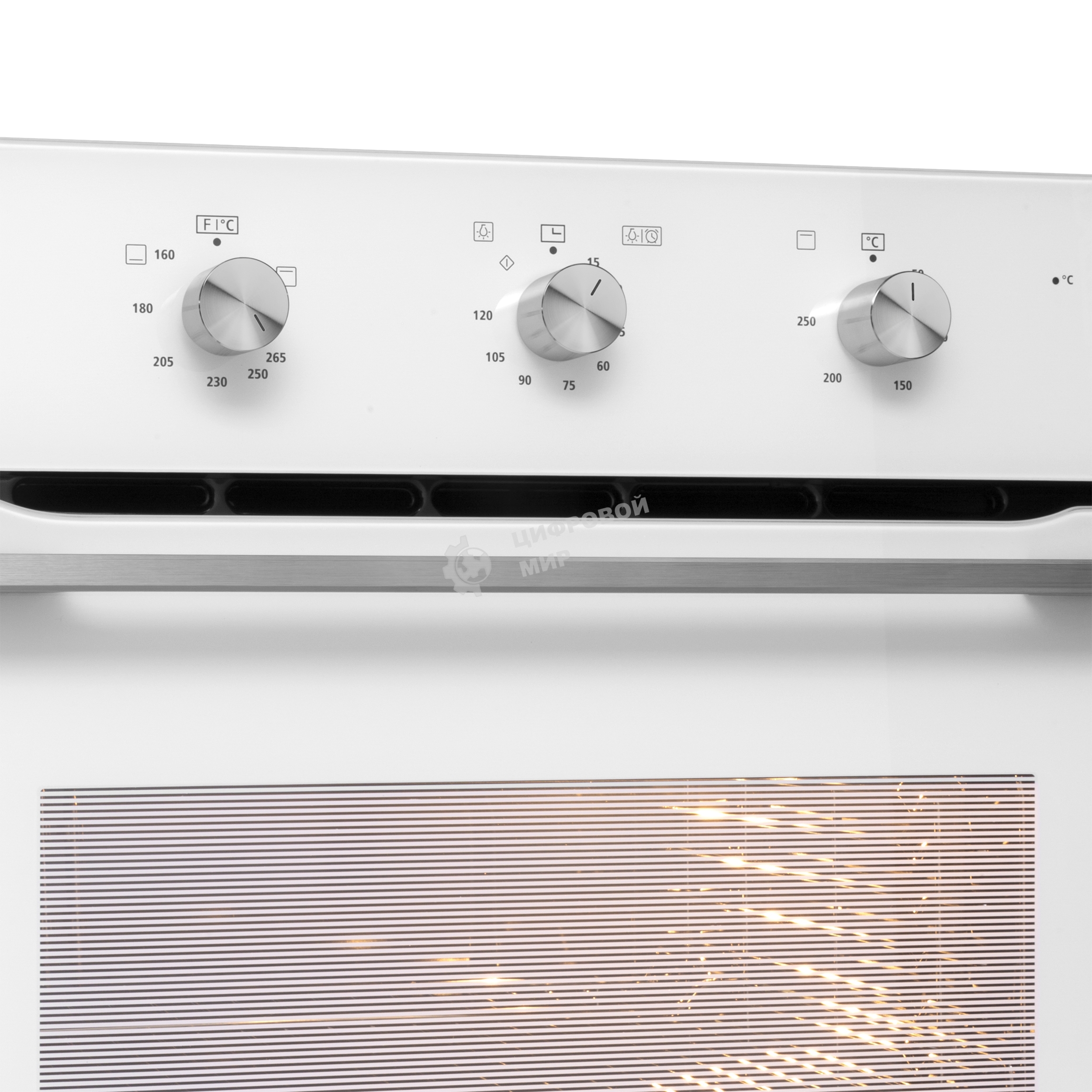 Шкаф духовой газовый с электрическим грилем Maunfeld MOGS703W, встраиваемый