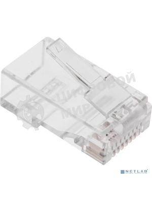 Разъем Rexant RJ-45(8P8C) под витую пару, UTP, CAT 6, с вставкой (50шт)