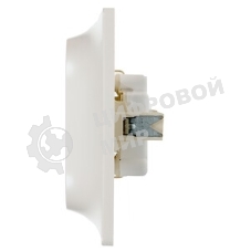 Systeme Electric Glossa Перламутр Розетка 2-ая с/з , 16А (в сборе)