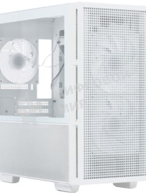 Компьютерный корпус Deepcool CH360 WH без БП, боковое окно (закаленное стекло), 2x140мм ARGb LED вентилятор спереди и 1x120мм ARGb LED вентилятор сзади, белый, mATX