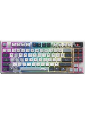 Клавиатура MSI Forge GK600 гибридная, Bluetooth, радиоканал, белый