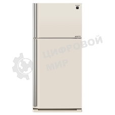 Холодильник Sharp SJ-XE55PMBE бежевый двухкамерный 388/148 л морозилка сверху