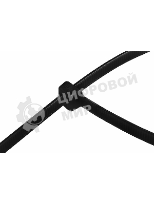 Хомут-стяжка кабельная нейлоновая Rexant 500 x 4,8 мм, черная, упаковка 100 шт.
