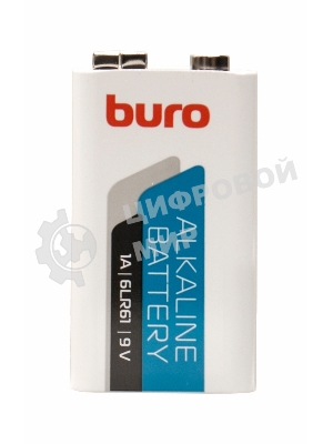 Батарея Buro Alkaline 6LR61 9V (1шт) блистер
