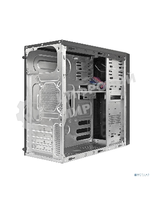 Компьютерный корпус Minitower ExeGate MA-372UX Black, mATX UN350, 120мм 2*USB+2*USB3.0, Audio