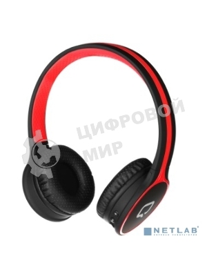 Наушники QUMO Accord 3 (BT-0020) черный/красныйнакладные Bluetooth 4.2300мА-чдо 6х часов в режиме разговора