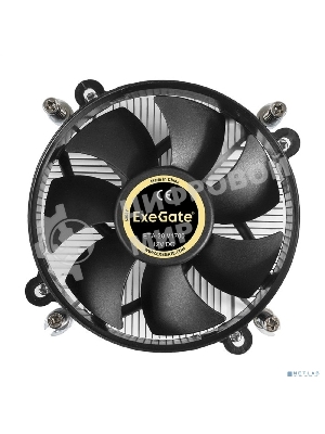 Кулер для процессора ExeGate ETA-20.V1700 серебристый, 90 мм, алюминий, 2200 об/мин, 22 дБ, 3 pin, 90 Вт, 60 мм