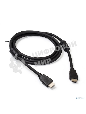 Кабель HDMI Exegate EX287723RUS EX-CC-HDMI2-1.8F (19M/19M, v2.0, 1,8м, 4K UHD, Ethernet, ферритовые кольца, позолоченные контакты)