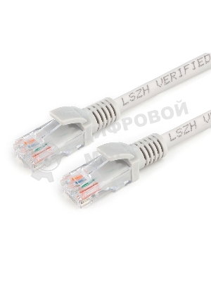 Патч-корд LSZH UTP Cablexpert PP31-10M cat.5e, 10м, литой, многожильный, серый