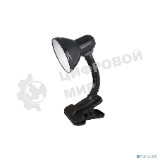 Светильник UF-320P С02 настол. прищепка 230В 60Вт E27 ЛОН черный Ultraflash 12371