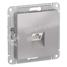 Механизм розетки компьютерной AtlasDesign RJ45 алюм. SchE ATN000383