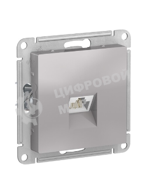 Механизм розетки компьютерной AtlasDesign RJ45 алюм. SchE ATN000383