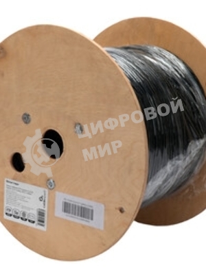 Кабель Cablexpert FPC-5051E-4-CU-OUT, FTP outdoor 4x2x0.51, медный, FLUKE TEST, кат.5e, однож., 305м, катушка, черный