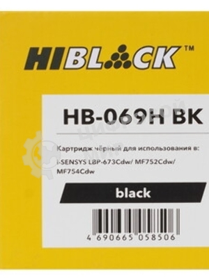 Чип Hi-Black к картриджу Canon i-SENSYS LBP673Cdw/MF750C (069H), Bk, 7,6K
