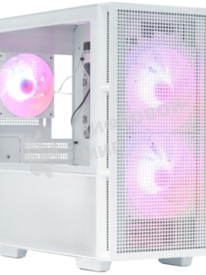 Компьютерный корпус Deepcool CH360 WH без БП, боковое окно (закаленное стекло), 2x140мм ARGb LED вентилятор спереди и 1x120мм ARGb LED вентилятор сзади, белый, mATX