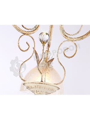 Светильник Ambrella light TR3055/3 BG/GD/FR бежевый/золото/белый матовый E27/3 max 40W D600*380