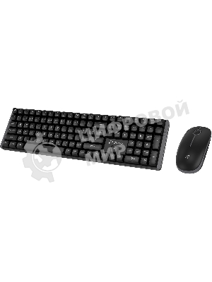Комплект клавиатура+мышь Oklick S315W беспроводной, USB, 1600 DPI, чёрный