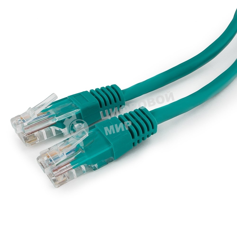 Патч-корд UTP Cablexpert cat.5e, 0.5м, литой, многожильный, зеленый