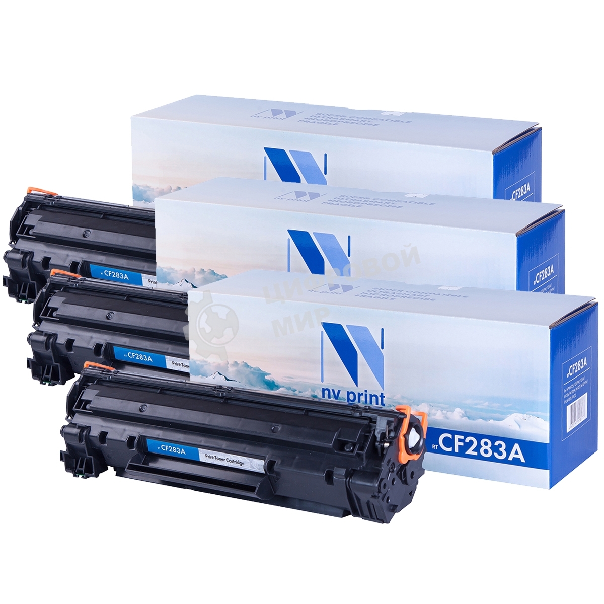 Картридж NVP совместимый NV-CF283A-SET3 для HP LaserJet Pro M201dw/M201n/M125r/M125ra/M225dn/M225dw/M225rdn/M125rnw/M127fn/M127fw (1500k) (3 шт)