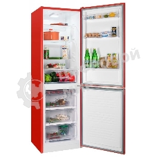 Холодильник Nordfrost NRB 162NF R красный двухкамерный 205/105 л морозилка снизу