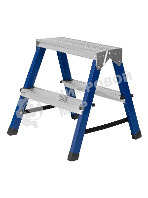 Стремянка Сибртех двусторонняя 2ступени стальная