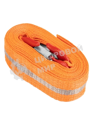 Трос буксировочный Stels 2,5 тонны, 2 крюка, сумка на молнии