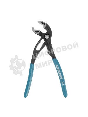 Клещи переставные Gross кнопочный механизм, обливные рукоятки, 180 мм