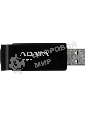 Флешка USB ADATA UC310 (UC310-64G-RBK), 64Gb, USB 3.2, R/W 100/30, черный