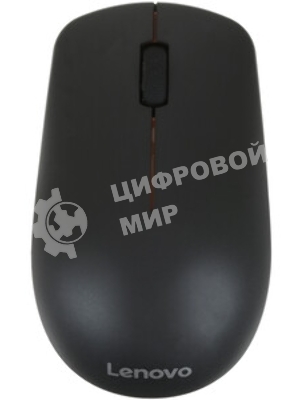 Мышь беспроводная Lenovo 400 черный, 2400 dpi, радиоканал, USB-C, кнопки - 4