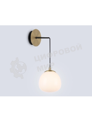 Настенный светильник Ambrella light LH51005 SGD/BK/FR золотой песок/черный/белый матовый G9 max 28W 130*200*400