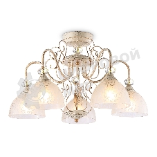 Светильник Ambrella light TR3057/5 BG/GD/FR бежевый/золото/белый матовый E27/5 max 40W D600*380