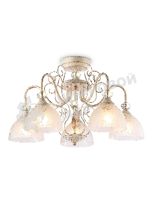 Светильник Ambrella light TR3057/5 BG/GD/FR бежевый/золото/белый матовый E27/5 max 40W D600*380