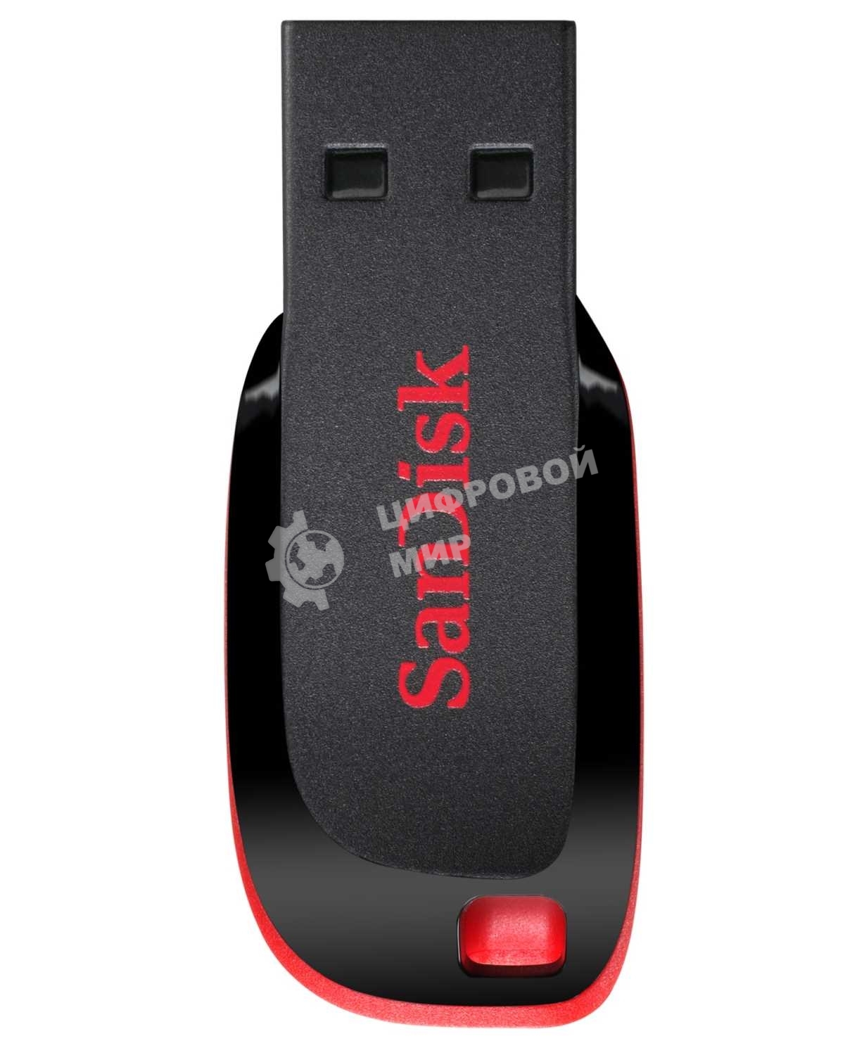 Флешка USB Sandisk CZ50 Cruzer Blade (SDCZ50-064G-B35), 64Gb, USB 2.0, R/W 15/4, черный/красный