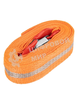 Трос буксировочный Stels 2,5 тонны, 2 крюка, сумка на молнии