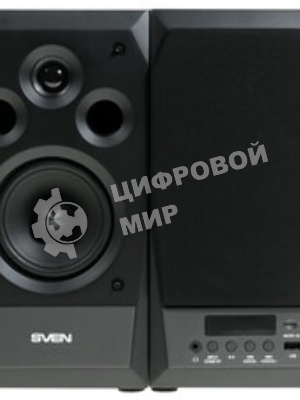 Акустическая система 2.0 SVEN MC-10, чёрный, мощность 2x25Вт (RMS), FM-тюнер, USB/microSD, дисплей, пульт ДУ, Bluetooth SVEN MC-10, чёрный, акустическая система 2.0, мощность 2x25Вт (RMS), FM-тюнер, USB/microSD, дисплей, пульт ДУ, Bluetooth