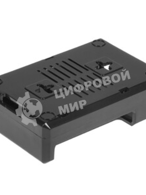 Корпус RA187 Корпус ACD черный ABS Plastic Case w/GPIO port hole and Fan holes for Raspberry Pi 3