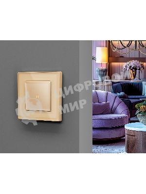 Рамка ALFA Arctic (Шампань Стекло органическое) 3-ая AF580603