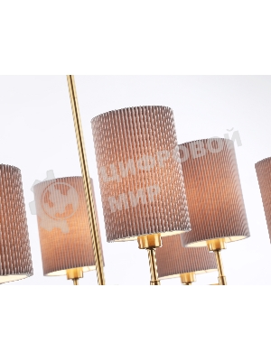 Люстра Ambrella light LH72383/8 BS/GR латунь/серый E14*8 max 40W D810*705