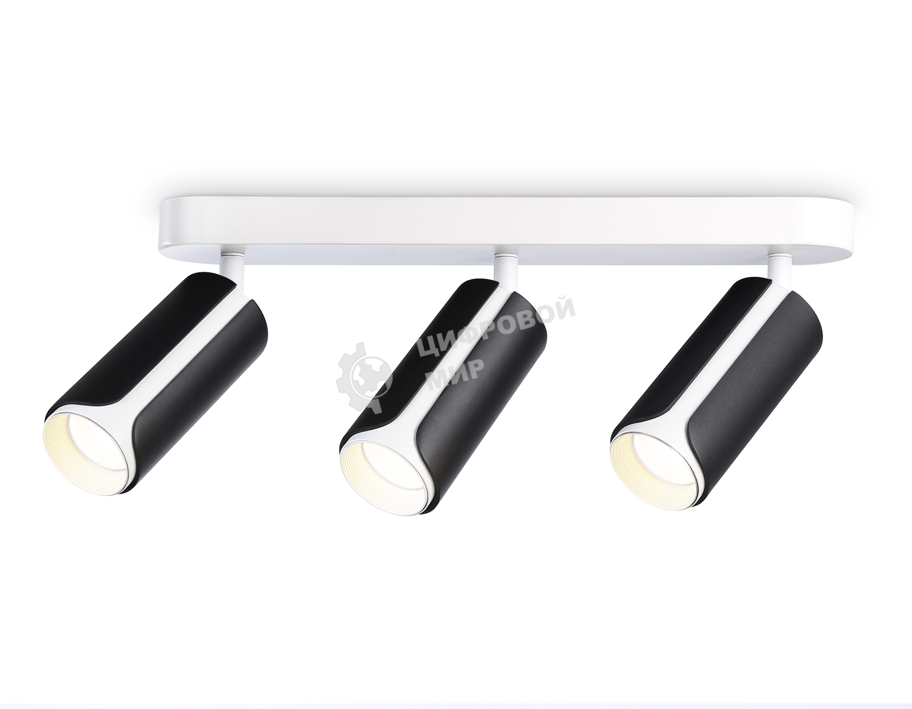 Светильник Ambrella light TN51605/3 BK/WH черный/белый GU10/3 380*60*195