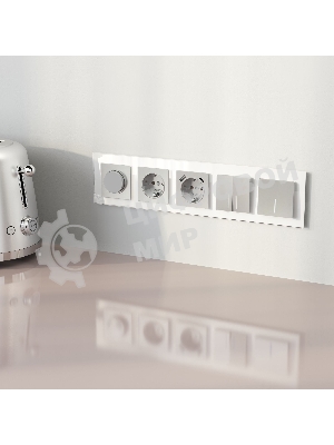 Рамка на 4 поста WERKEL AluMax (алюминий) W0043506