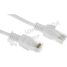 Патч-корд Premier 5-970 UTP 4 пары cat.5E solid CCA molded 3м белый RJ-45 (m)-RJ-45 (m) (5-970W 3.0)